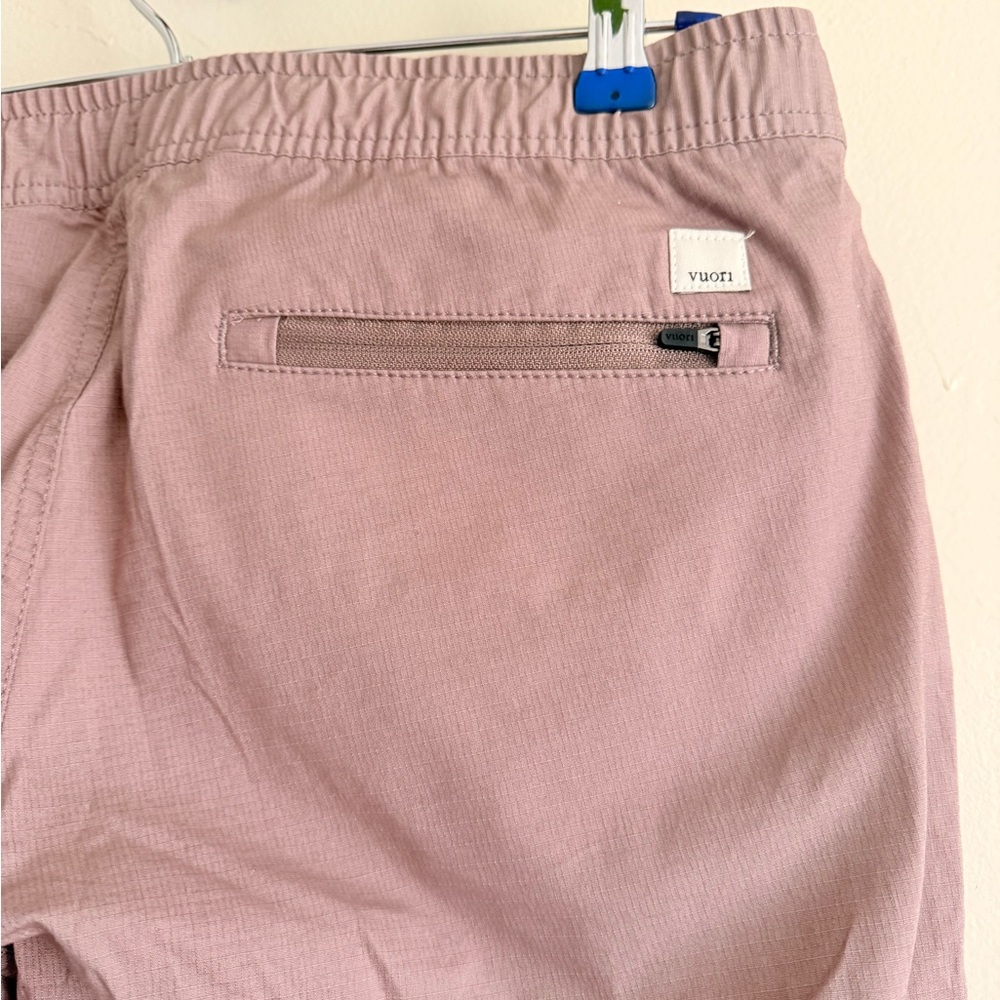 Vuori Women's hiking drawstring pull on organic cotton Pants - Mauve size‎ large - Picture 7 of 15